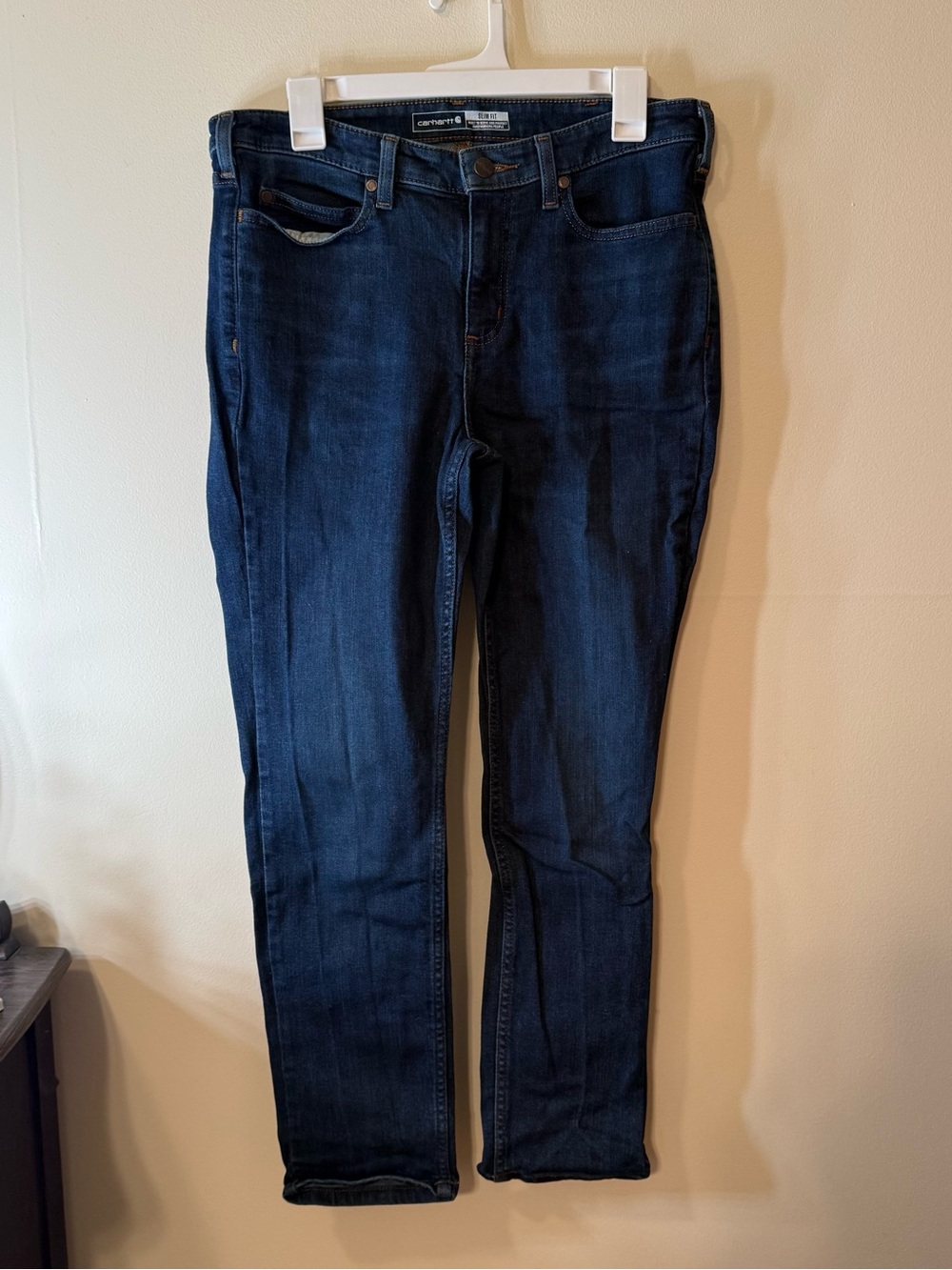 Carhartt Men's Slim Straight Jeans in Dark Indigo